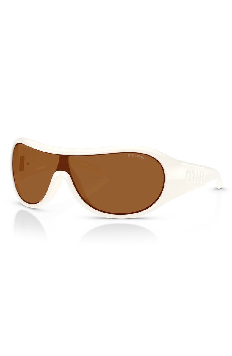 Miu Miu 133mm Oversized Irregular Sunglasses, Alternate, color,
