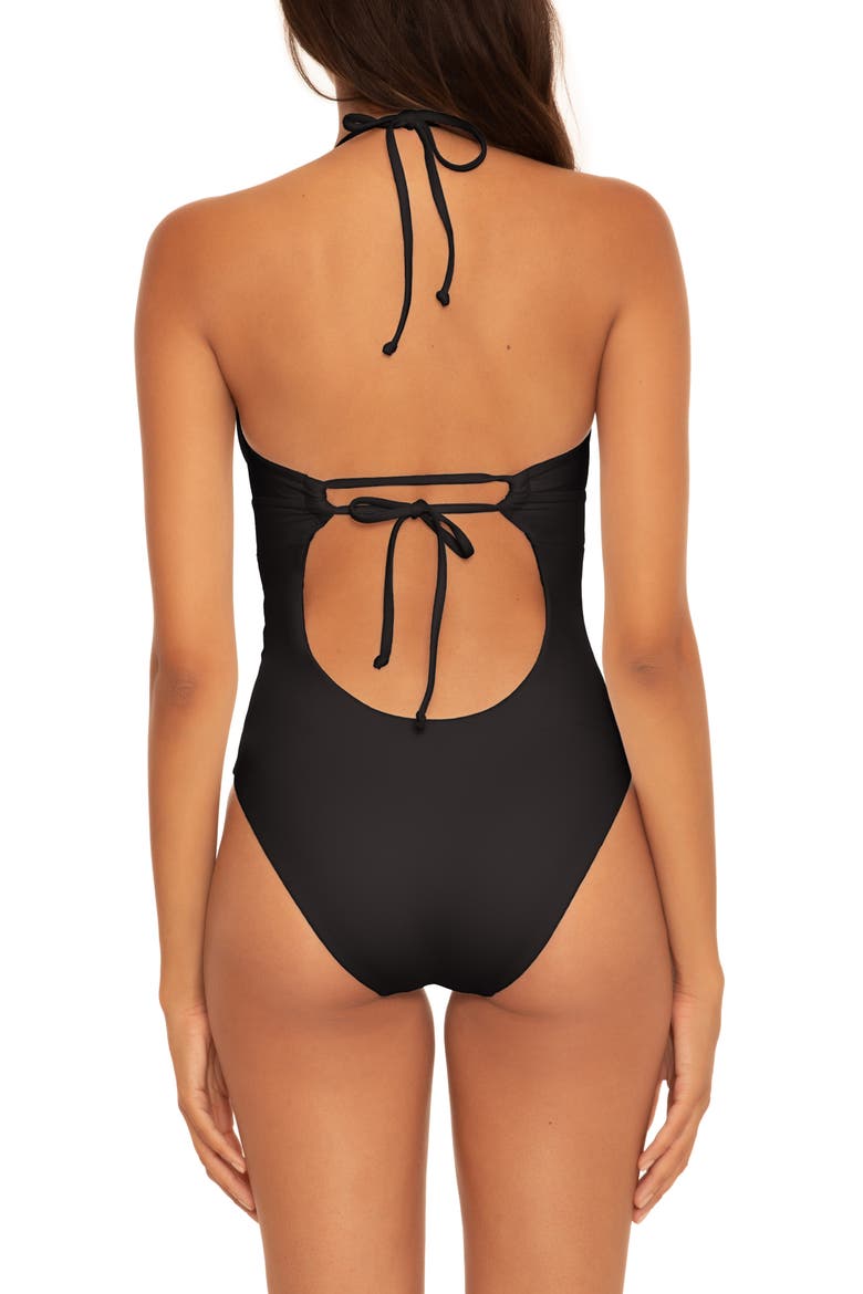 Multiway One-Piece Swimsuit, Alternate, color, BLACK