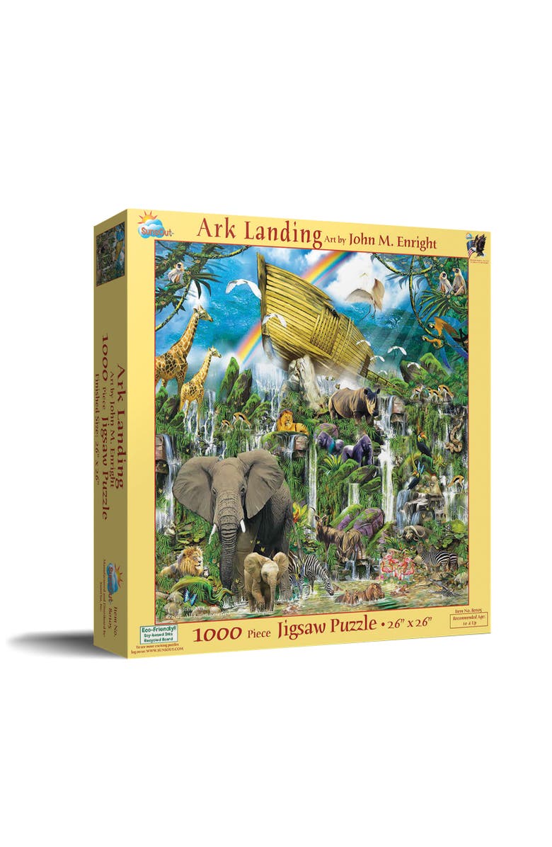 Sunsout Ark Landing 1000 piece Jigsaw Puzzle for Adults, Main, color, Multicolor