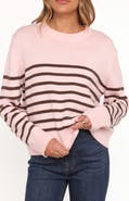 Petal & Pup Eleanora Stripe Crewneck Sweater