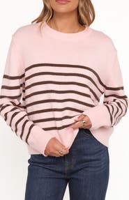 Petal & Pup Eleanora Stripe Crewneck Sweater