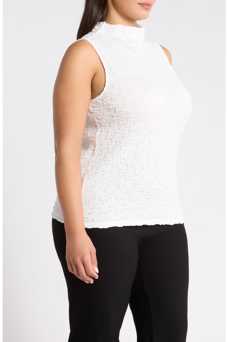 Textured Organic Cotton Blend Tank, Alternate, color, IVORY