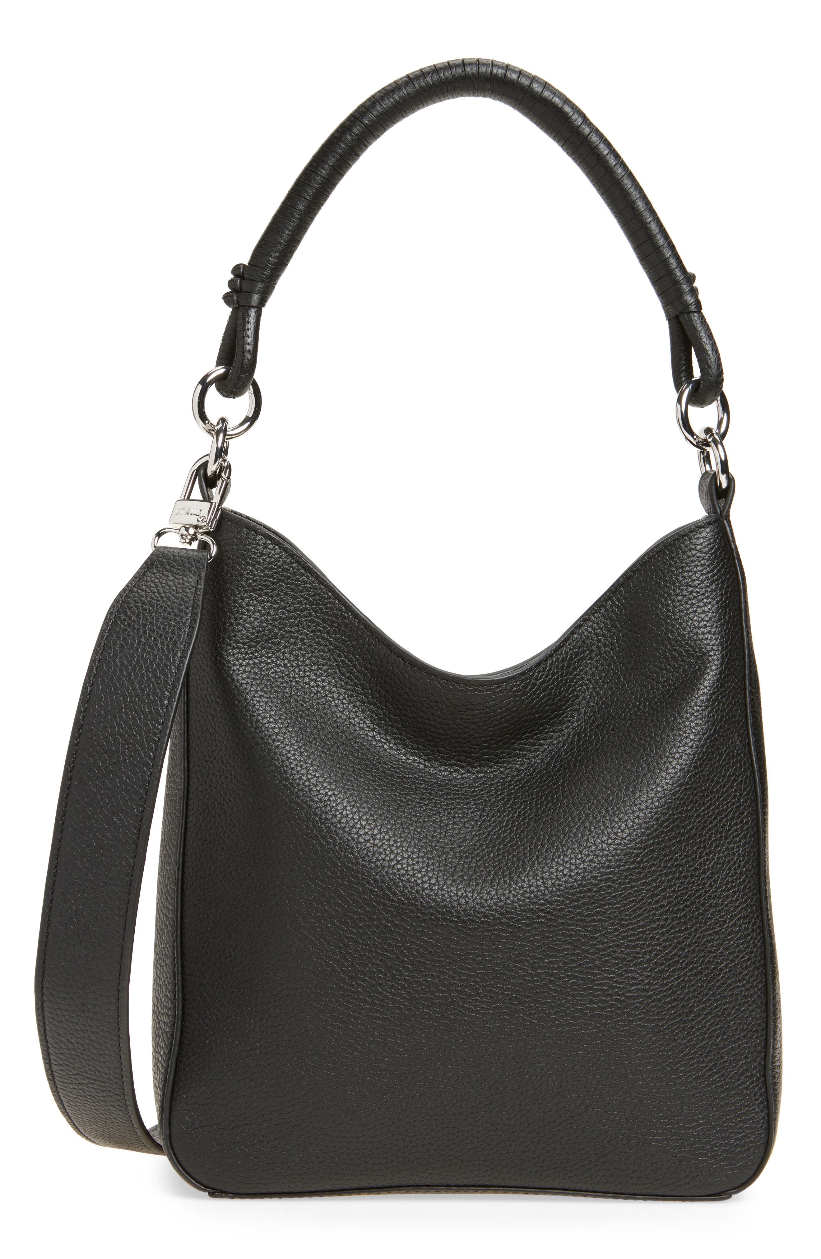 STAUD Mel Leather Shoulder Bag, Main, color, 