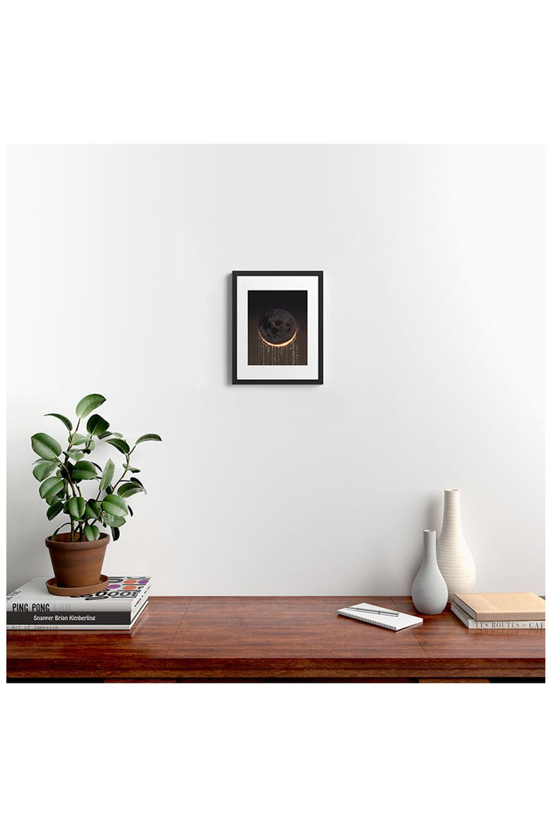 'Eclipse' by Emanuela Carratoni Framed Wall Art, Alternate, color, BLACK