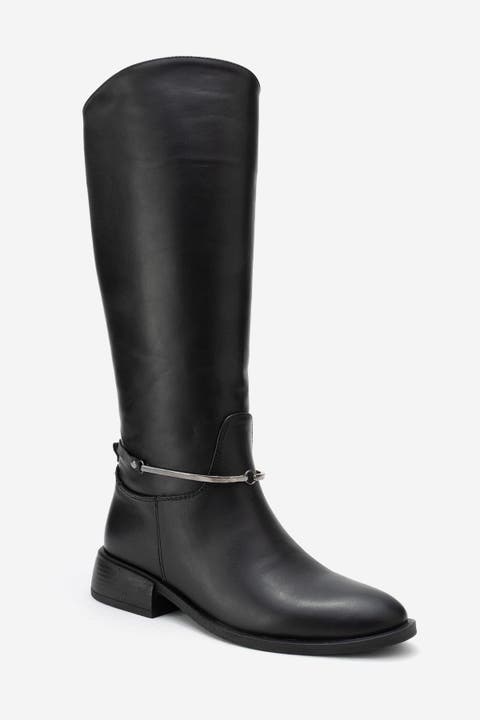 Ansel Leather Riding Boot