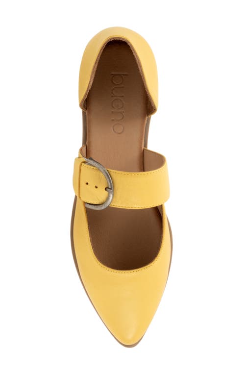 Bueno Brittany Pointed Toe Flat In Yellow