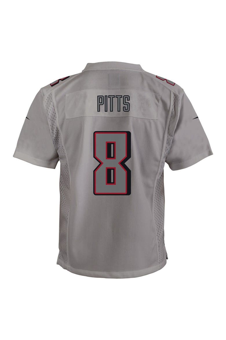 Youth Nike Kyle Pitts Gray Atlanta Falcons Atmosphere Game Jersey, Alternate, color, Gray