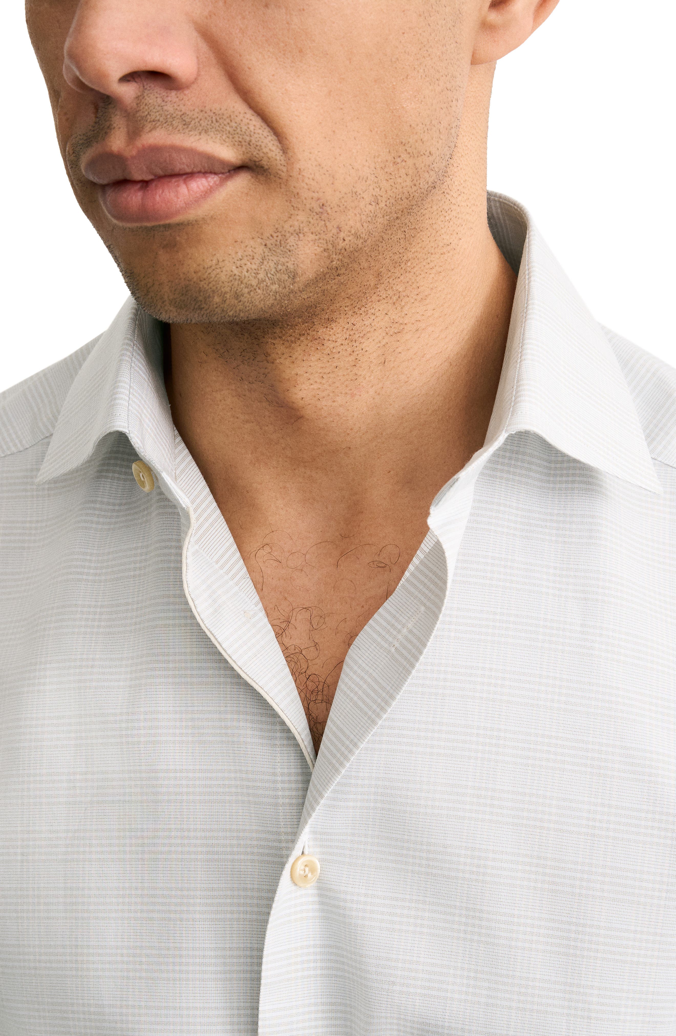 Slim Fit Prince of Wales Check Dress Shirt - image 2