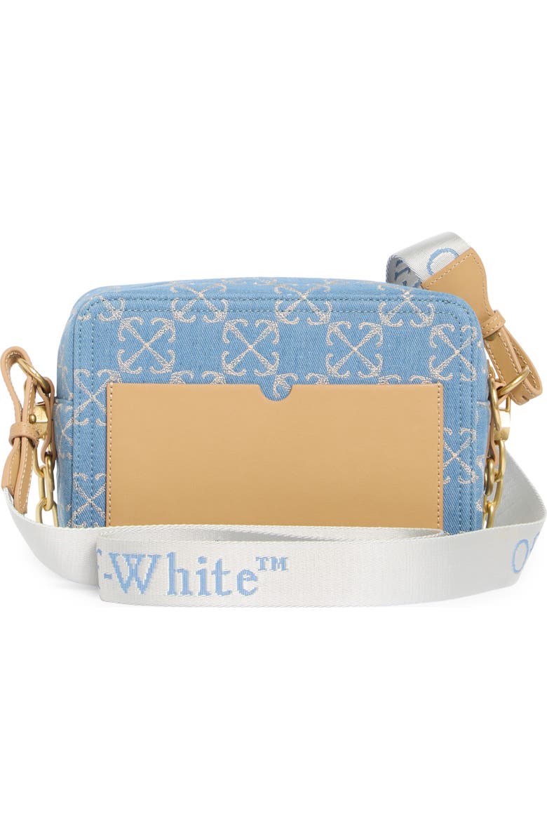 Off-White Medium Jacquard Denim Crossbody Camera Bag, Alternate, color, Logo Repeat