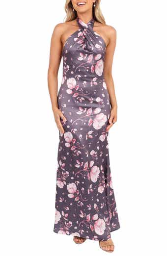 Petal & Pup Mila Floral Print Halter Dress