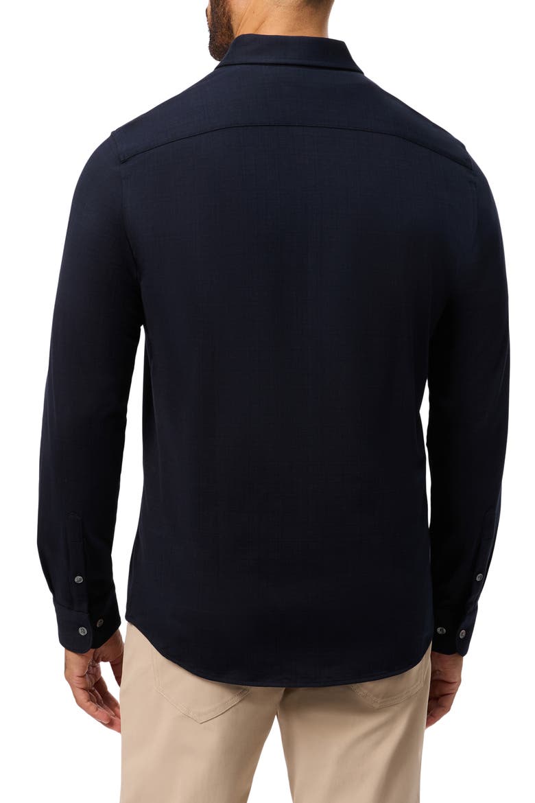 Crosby Knit Button-Up Shirt, Alternate, color, NAVY