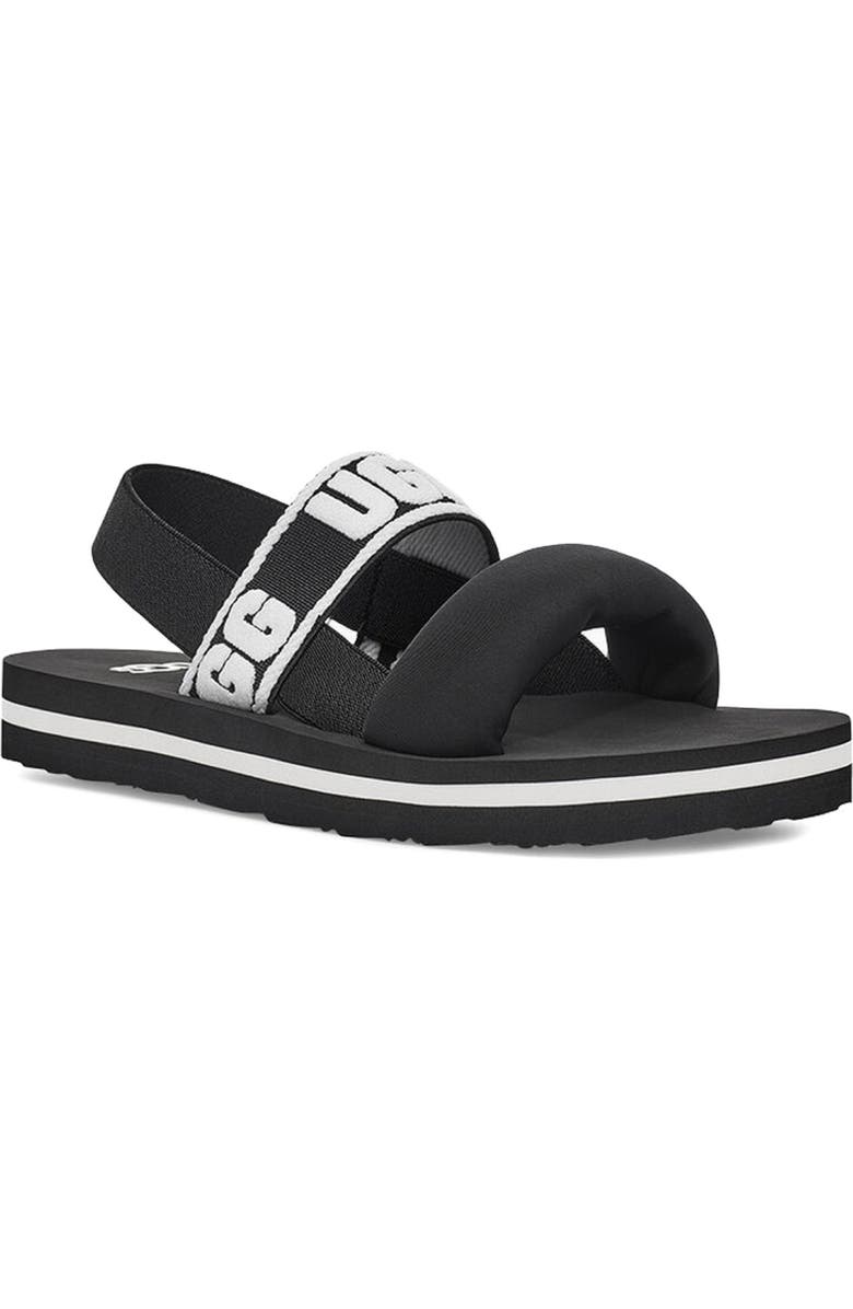 UGG<sup>®</sup> Zuma Logo Slingback Sandal, Main, color,