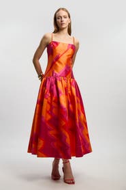 Karen Millen Abstract Strappy Maxi Dress