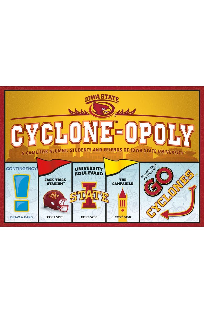 Late for the Sky Cycloneopoly University Themed Family Board Game, Main, color, Multicolored