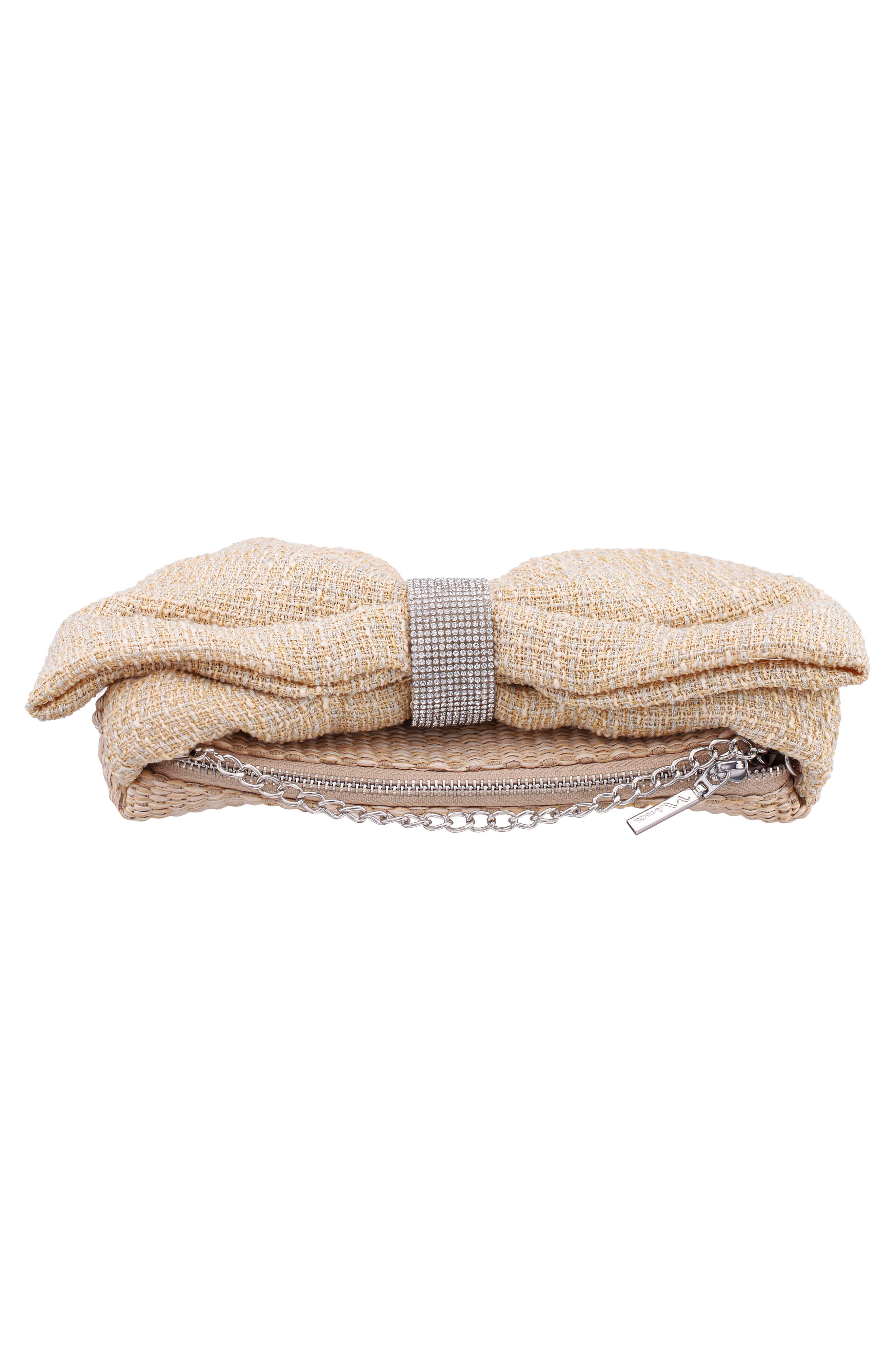 Tula Clutch, Alternate, color, BUTTER CREAM/NATURAL