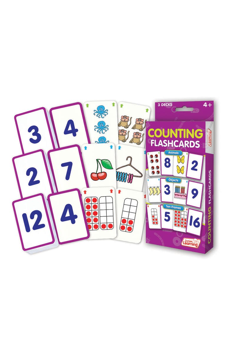 Junior Learning Counting Flashcards, Main, color, Multicolored