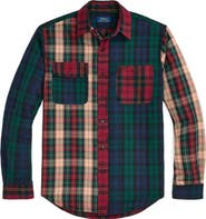 Polo Ralph Lauren Plaid Classic Fit Brushed Oxford Button-Down Shirt