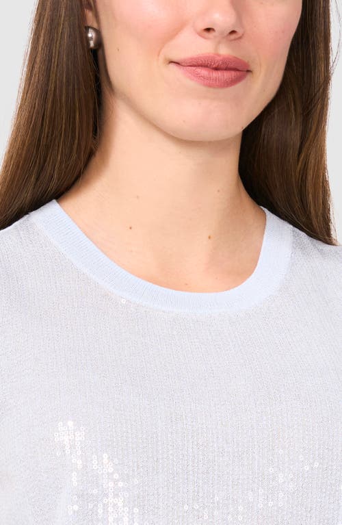 Halogenr Halogen(r) Sequin Detail Sleeveless Sweater In Ice Water
