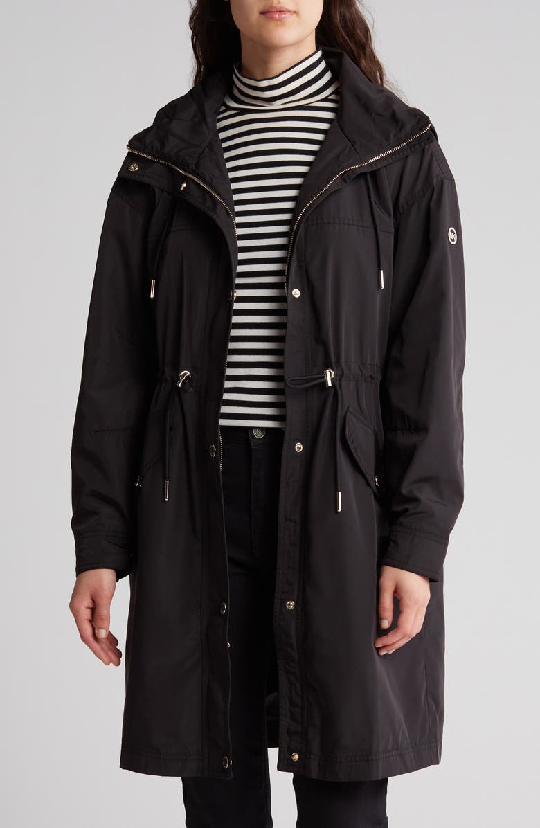 Michael Kors Water Resistant Hooded Jacket, Alternate, color, 