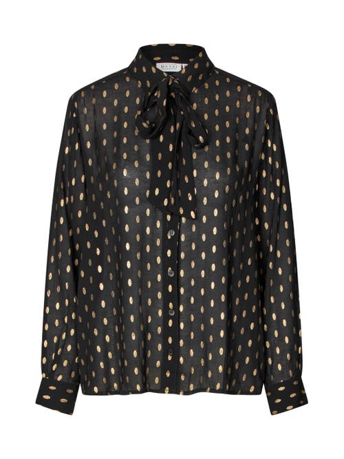 Masai Copenhagen Mainoria Neck Tie Shirt In Black
