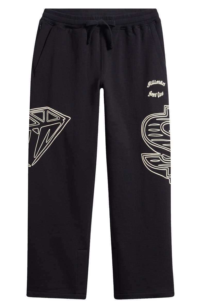 Billionaire Boys Club Dual Graphic Cotton Sweatpants, Alternate, color, Black