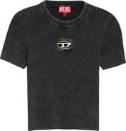 DIESEL® M-Anchor-A Short Sleeve Rib Sweater