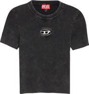 DIESEL® M-Anchor-A Short Sleeve Rib Sweater