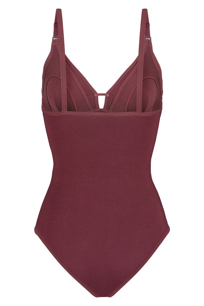 The All-Day Maternity/Nursing Bodysuit, Alternate, color, PLUM