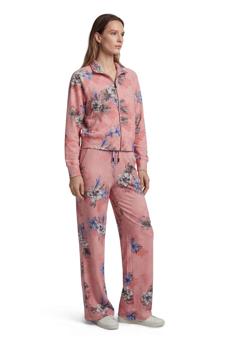 Exotic Floral Womens Wide Leg  Lounge Pant, Alternate, color, EXOTIC FLORAL CORAL