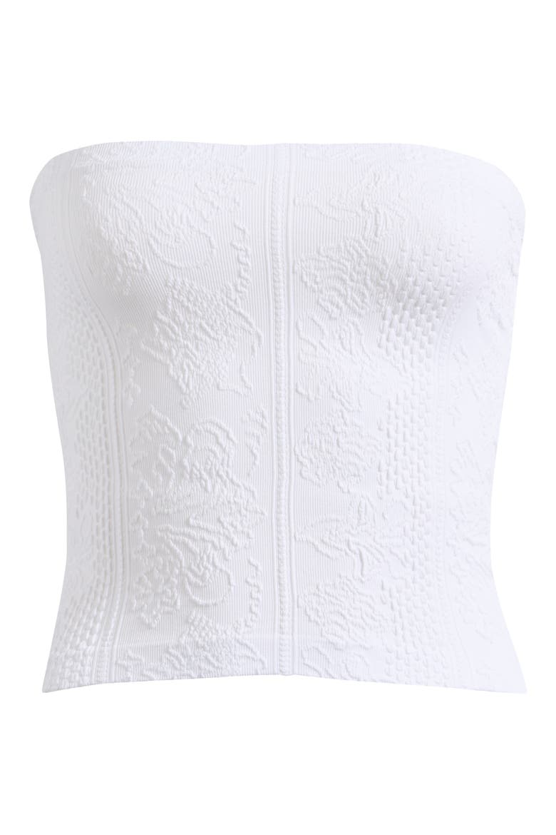 Tapestry Crop Tube Top, Alternate, color, WHITE
