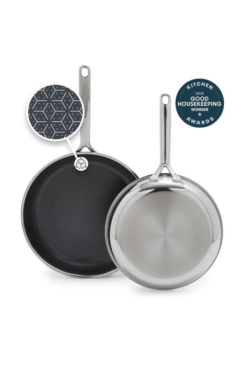 Spectra Thermobond 2-Piece Hybrid Fry Pan Set, Alternate, color, GREY