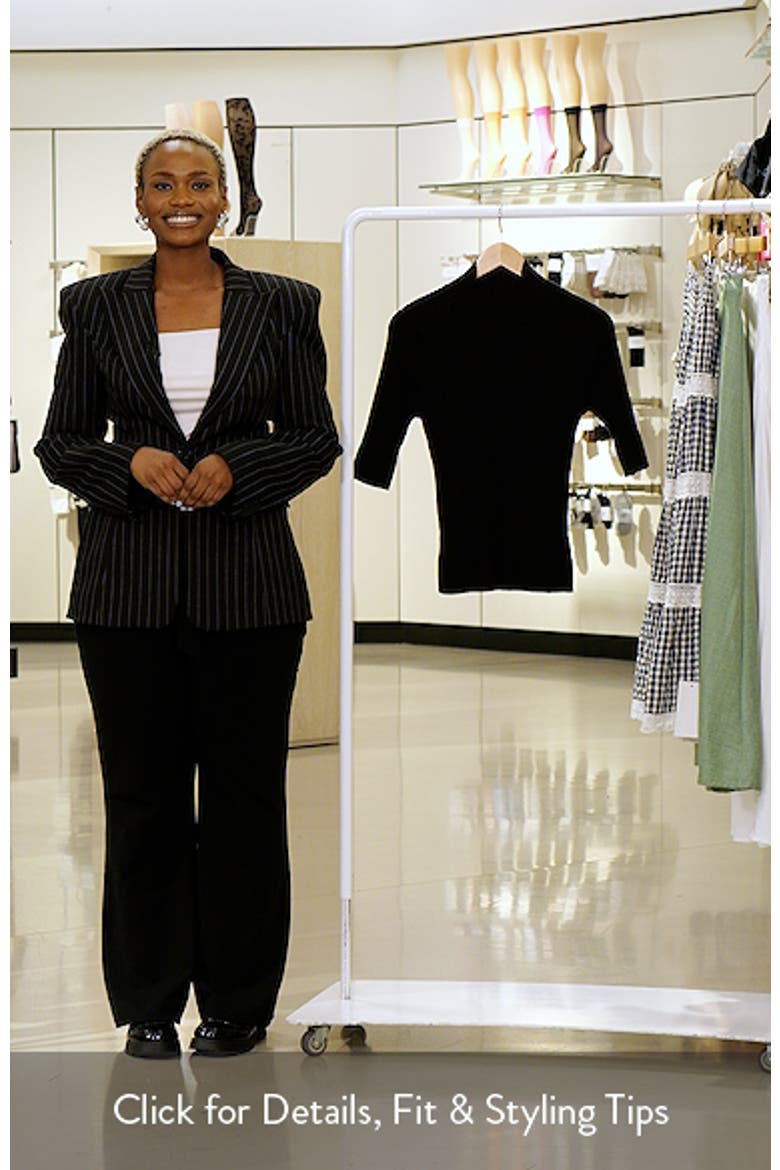 Mock Neck Rib Sweater video