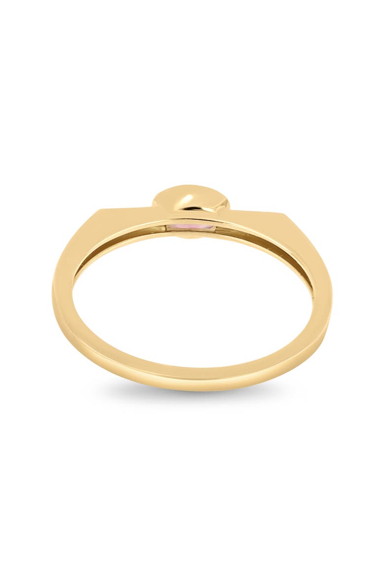 14K Gold Pink Topaz Stackable Ring (Online Trunk Show), Alternate, color, 14K YELLOW GOLD/ PINK TOPAZ