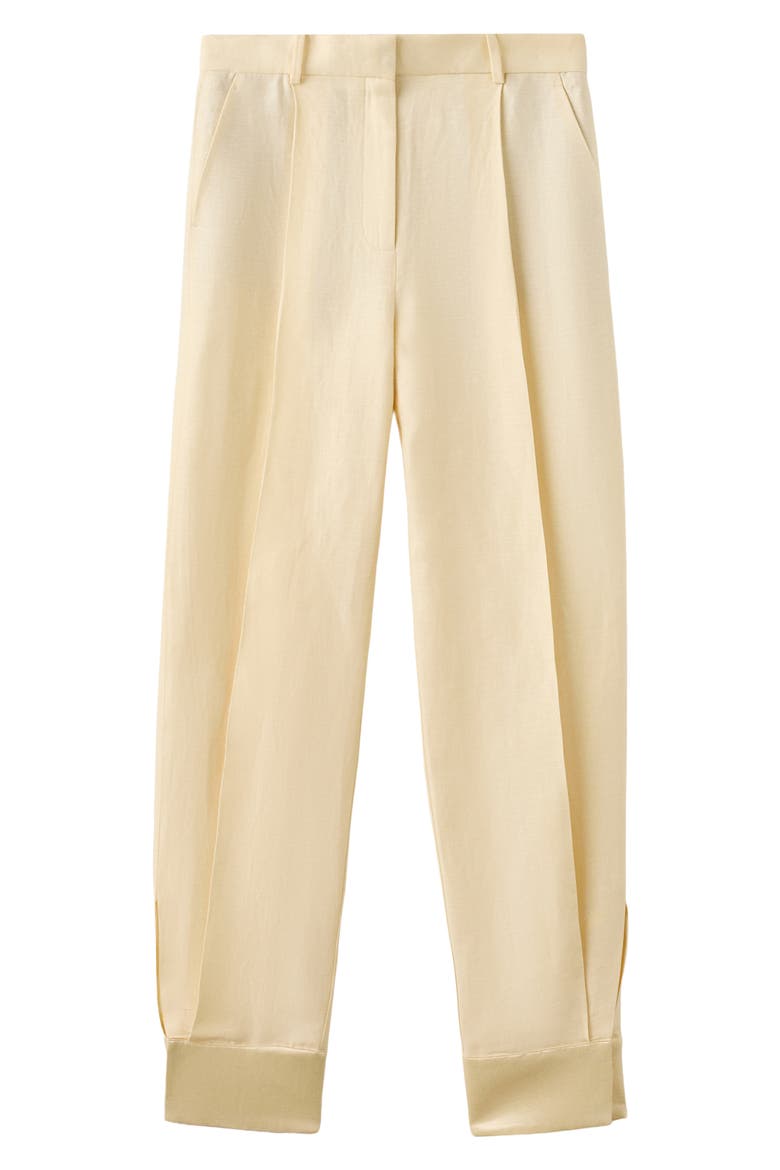 Satin Balloon Pants, Alternate, color, YELLOW