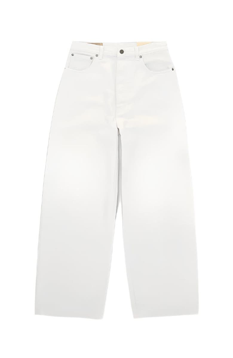 Fortela Jaron Wide-Leg Bull Cotton Trousers, Alternate, color, White