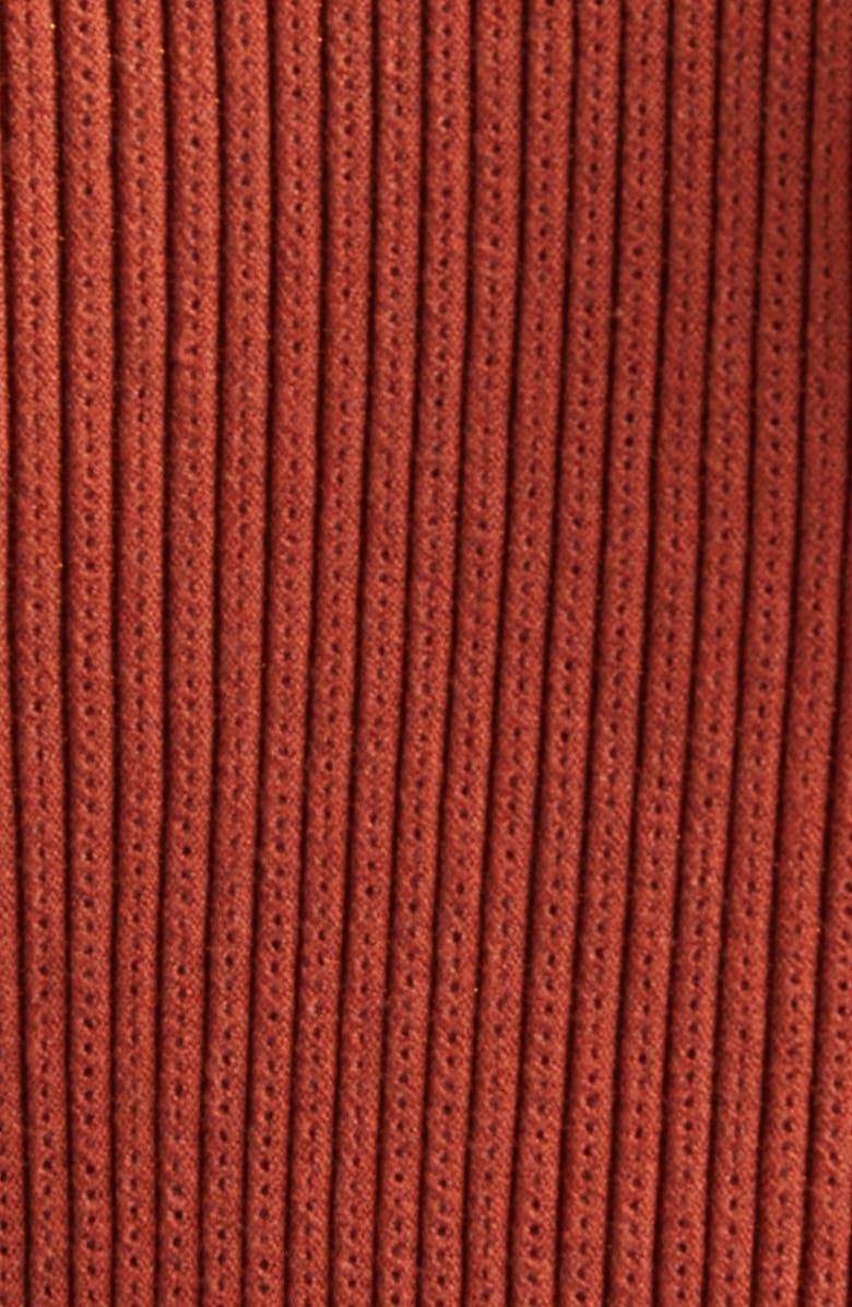 Ulla Johnson Noelle Metallic Knit Dress, Alternate, color, Copper