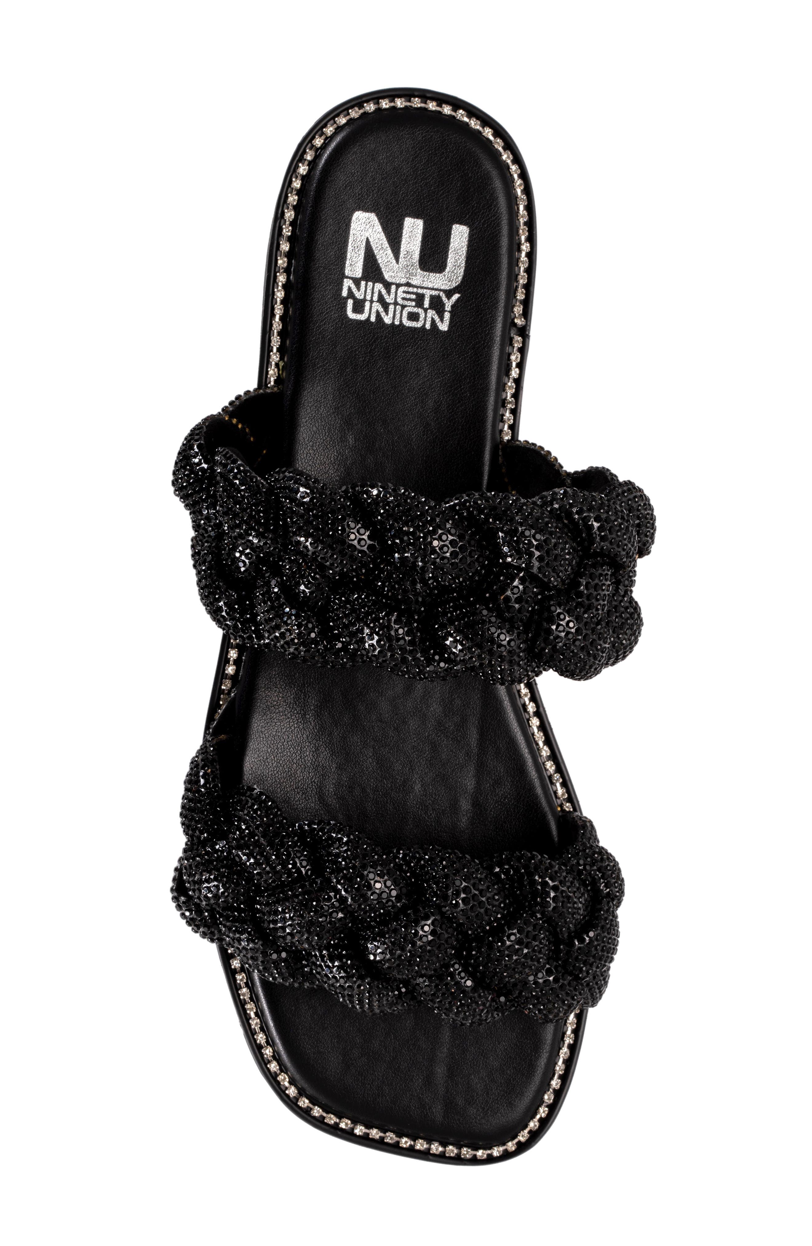 NINETY UNION Sunrise Sandal, Alternate, color, Black