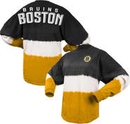 SPIRIT JERSEY Women's Fanatics Branded Black/Gold Boston Bruins Ombre Long Sleeve T-Shirt