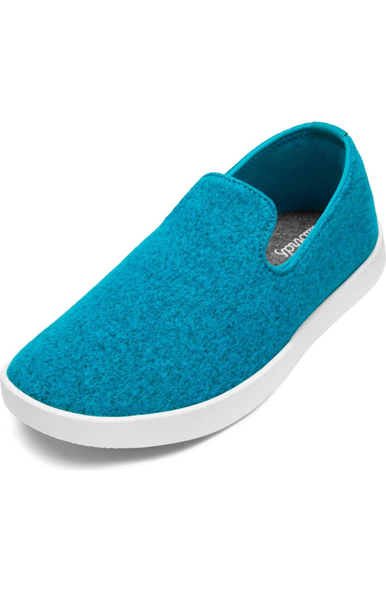 Allbirds Kids' Wool Lounger Slip-On Sneaker, Main, color, Thrive Teal/ Blizzard