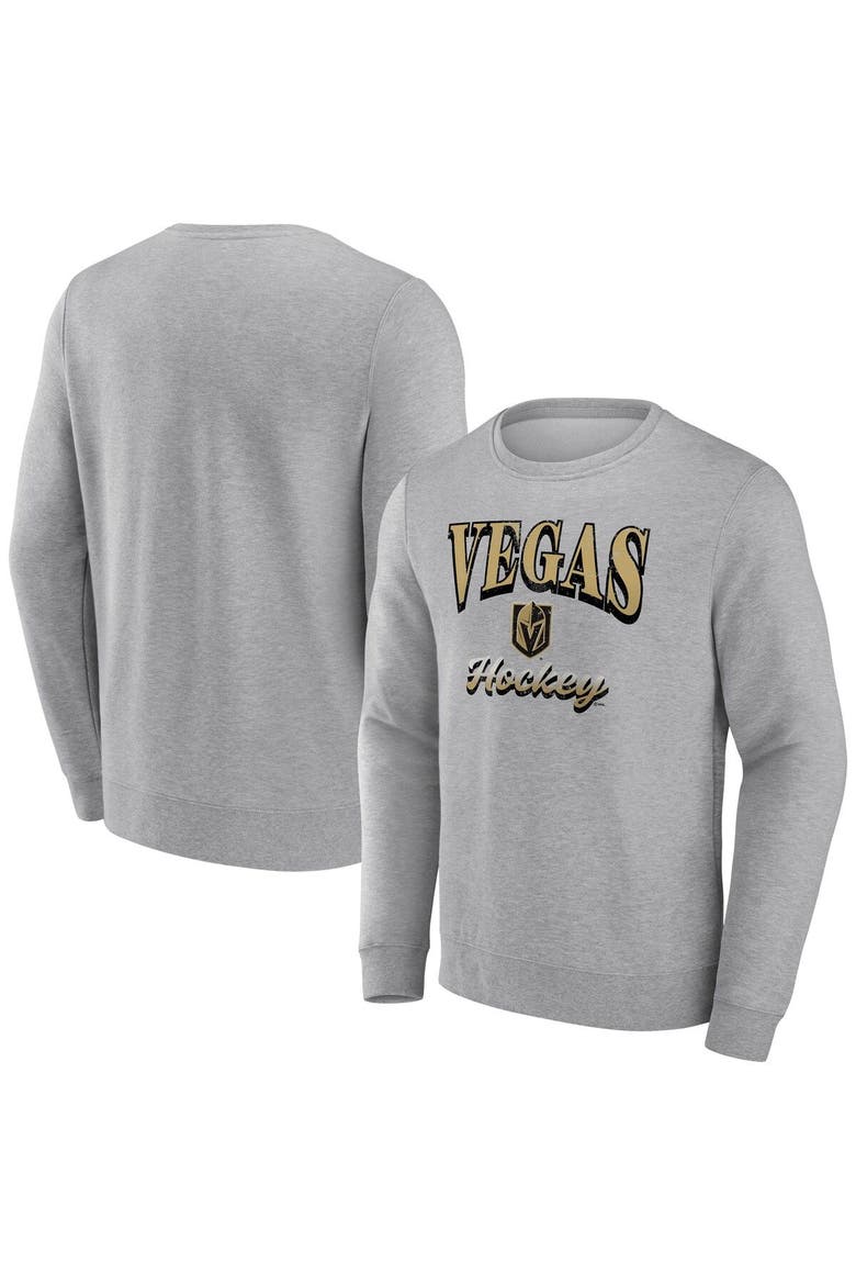 Men's Fanatics Heather Gray Vegas Golden Knights Special Edition 2.0 Pullover Sweatshirt, Main, color, Heather Gray
