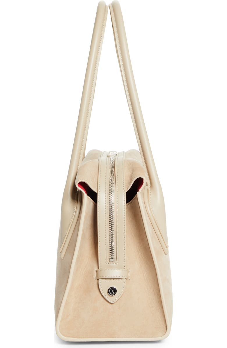 Christian Louboutin Medium Nubuck Leather Shoulder Bag, Alternate, color, F702 Saharienne