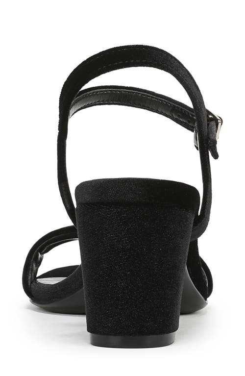 Naturalizer Bristol Velvet Sandal In Black