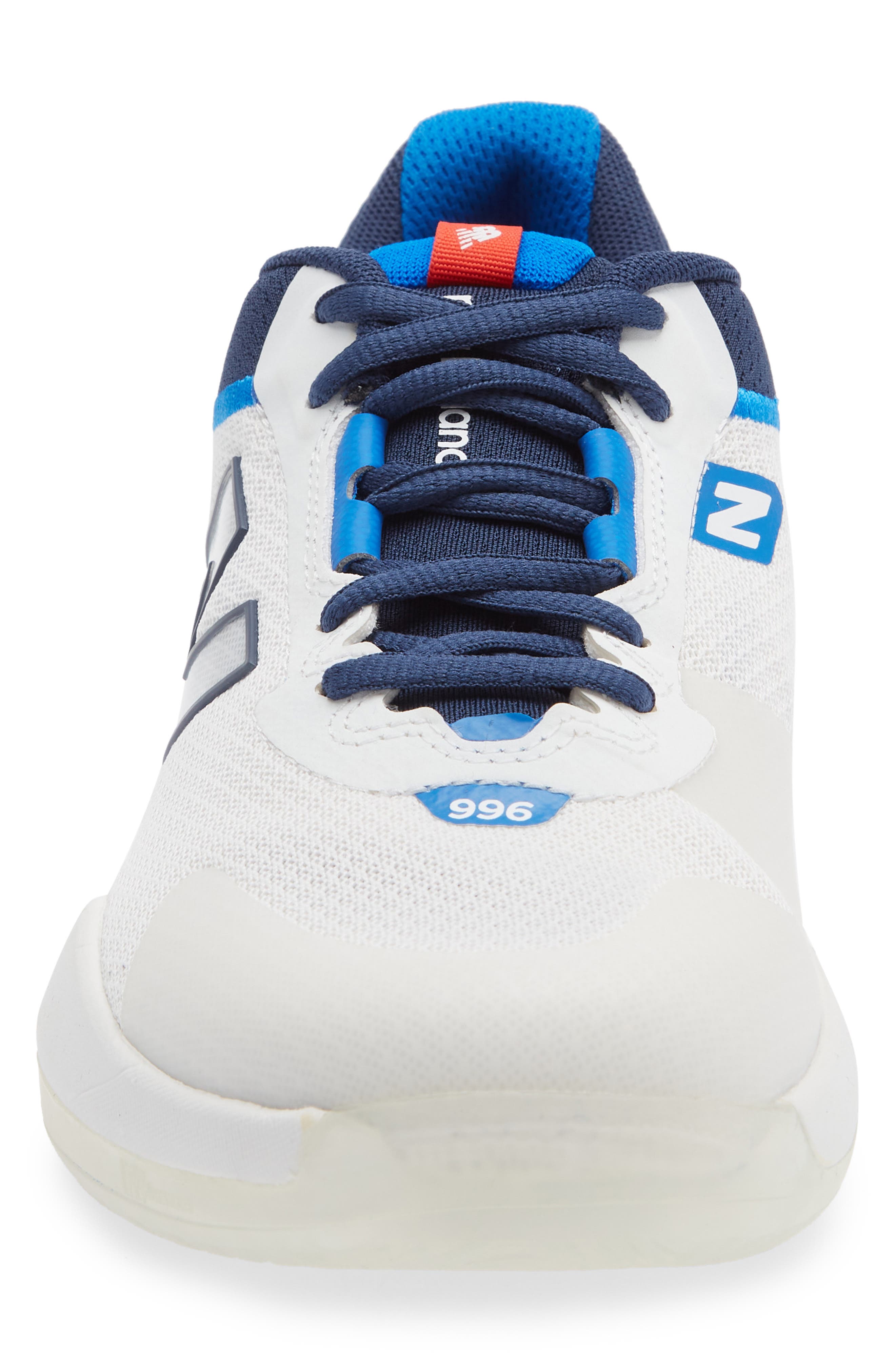 New Balance 996 Tennis Sneaker - Multiple Widths Available, Alternate, color, White/ Navy