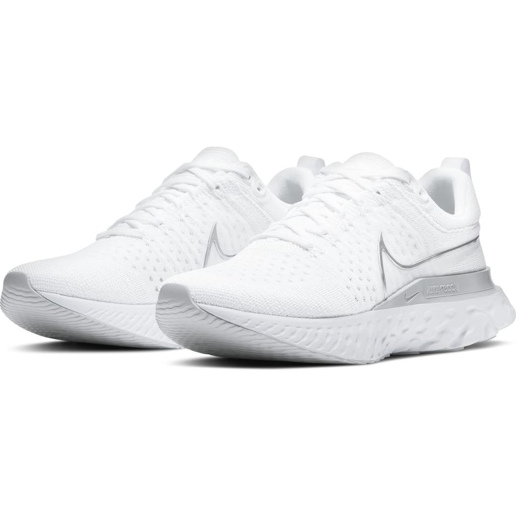 Nike React Infinity Run Flyknit 2 Running Shoe In White