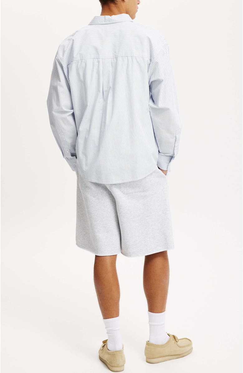 Cotton On Men's Super Baggy Fleece Short, Alternate, color, Grey Marle