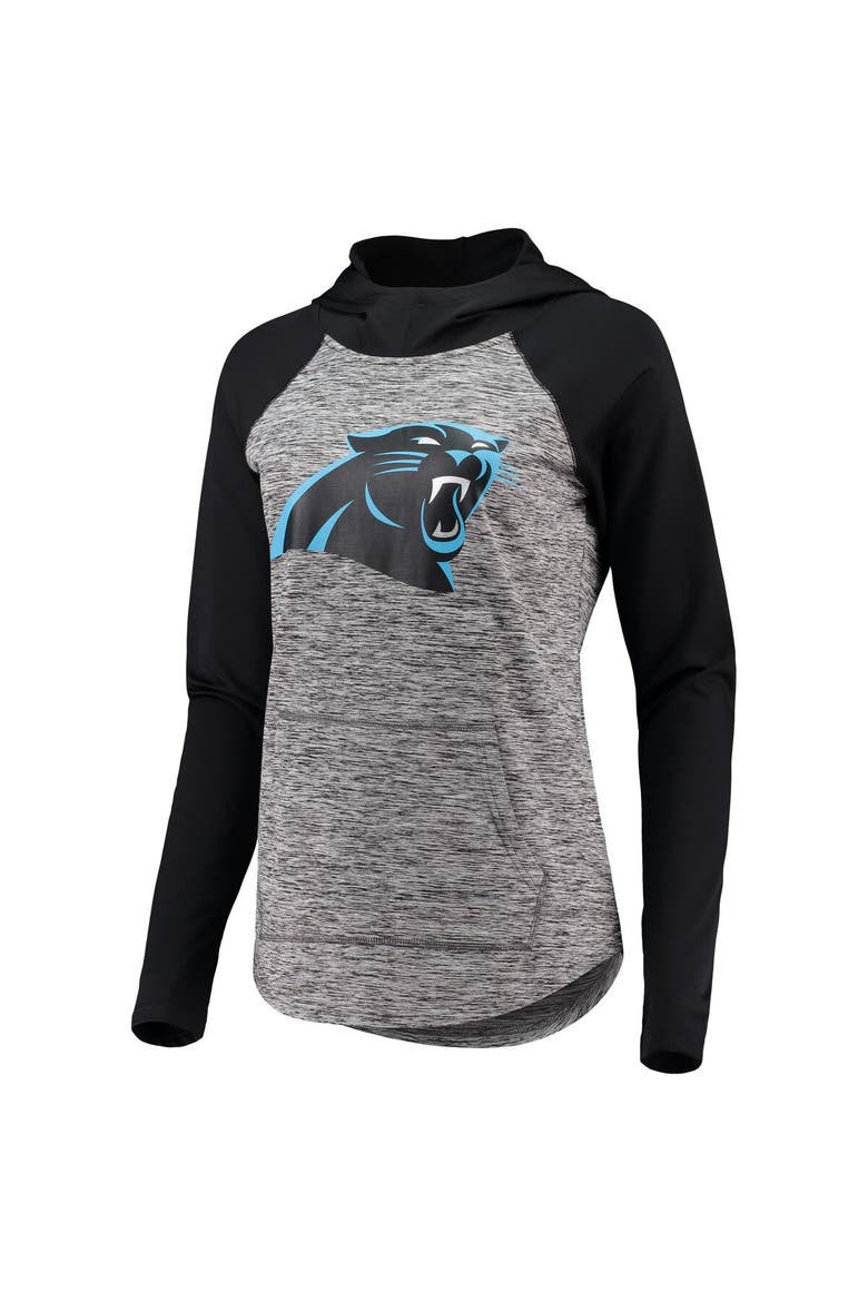 Women's G-III 4Her by Carl Banks Heathered Gray/Black Carolina Panthers Championship Ring Pullover Hoodie, Alternate, color, Heather Gray