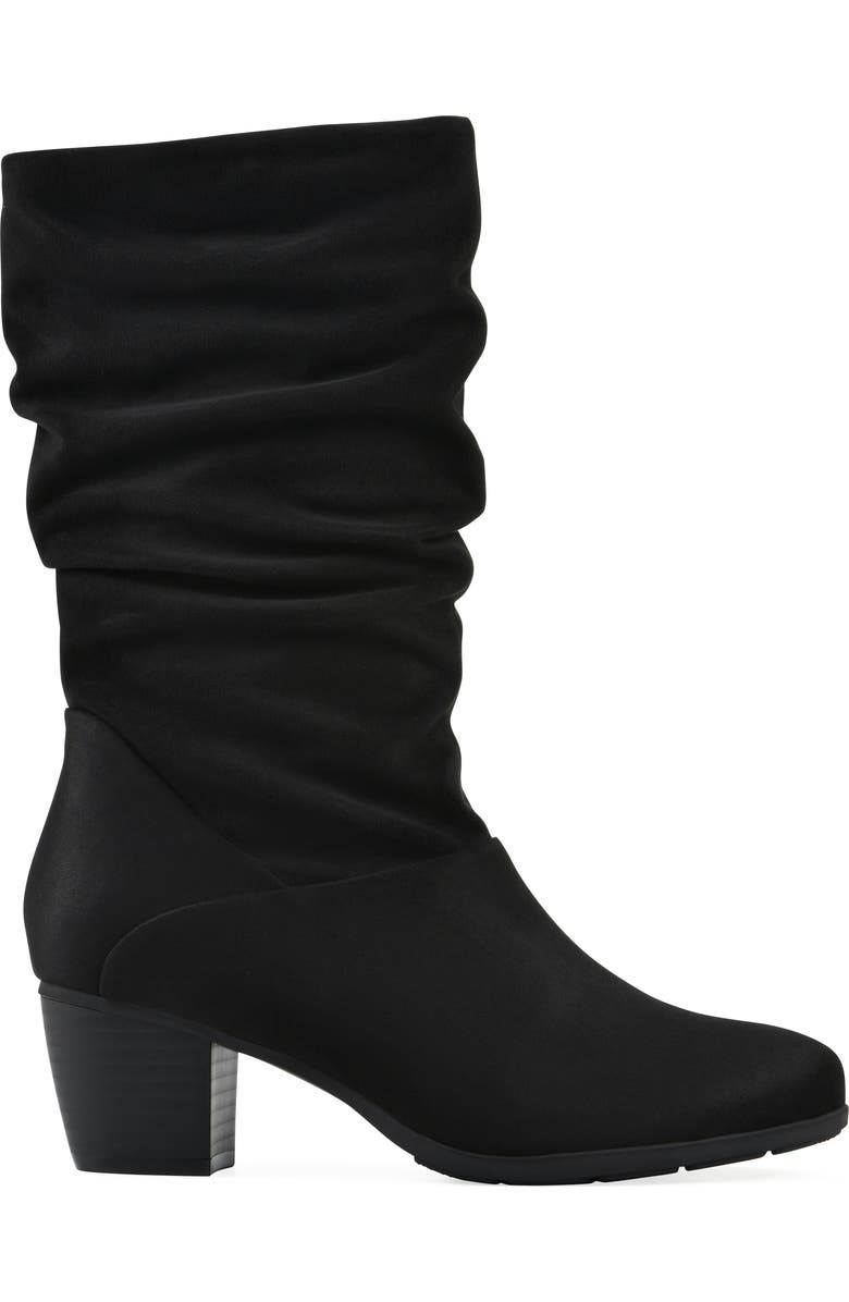 CLIFFS BY WHITE MOUNTAIN Angelie Slouch Boot, Alternate, color, Black/ Fabric
