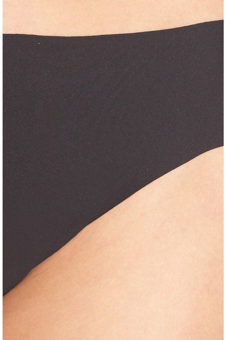 'No Show' Thong, Alternate, color, BLACK