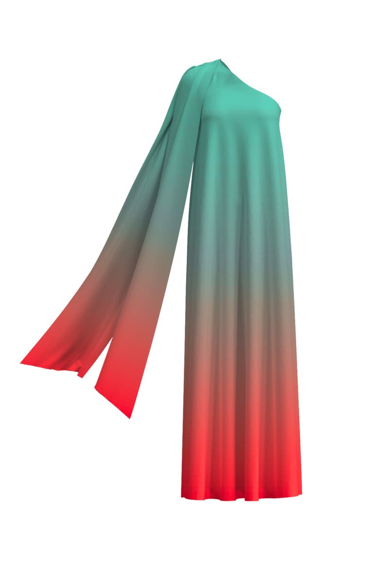 Raya Gown Fsc® Certified Viscose Ombra Popsicle, Alternate, color, Ombra Popsicle