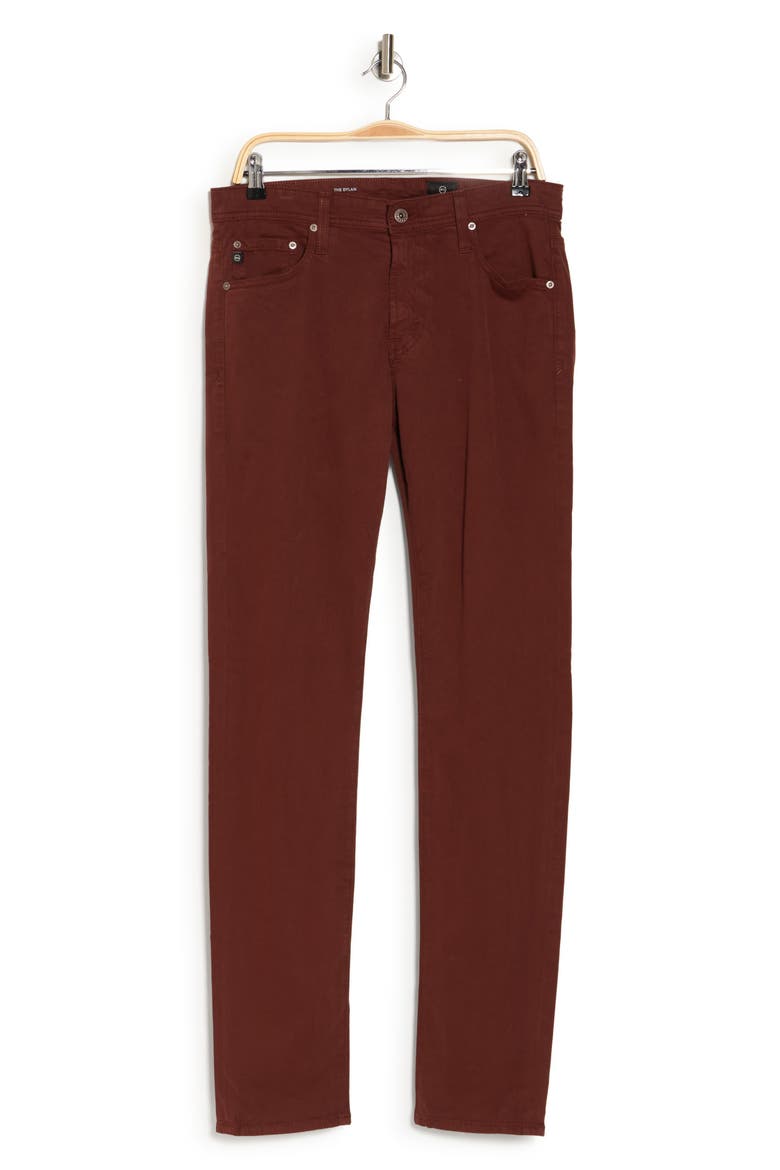 Dylan Skinny Fit Pants, Alternate, color, RICH CRIMSON
